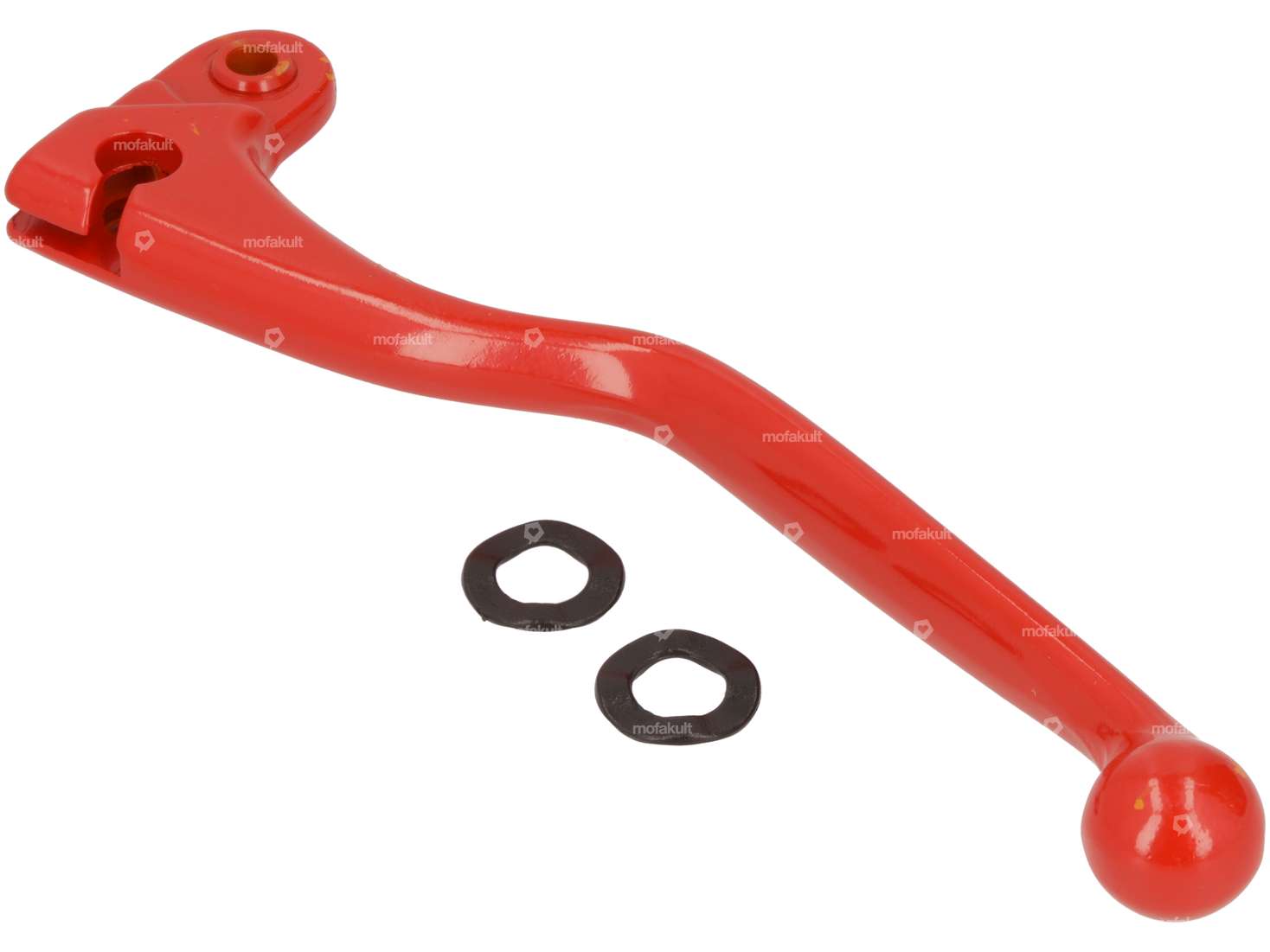 Domino brake lever right long aluminum red NOS Carousel Image 3