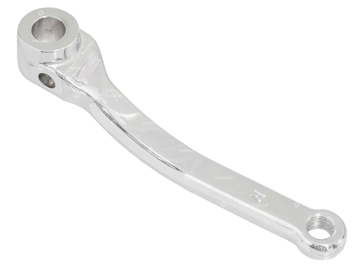 GPO pedal crank right chrome (original Puch) Carousel Image 2