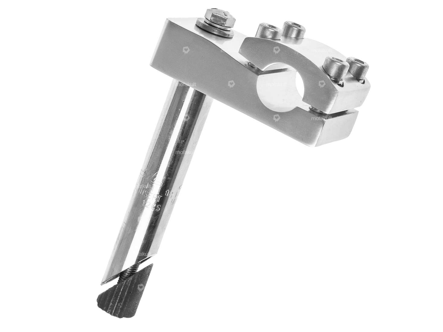 GPO 22 mm handlebar stem aluminum (4-point attachment for fork plate handlebars) Carousel Image 1