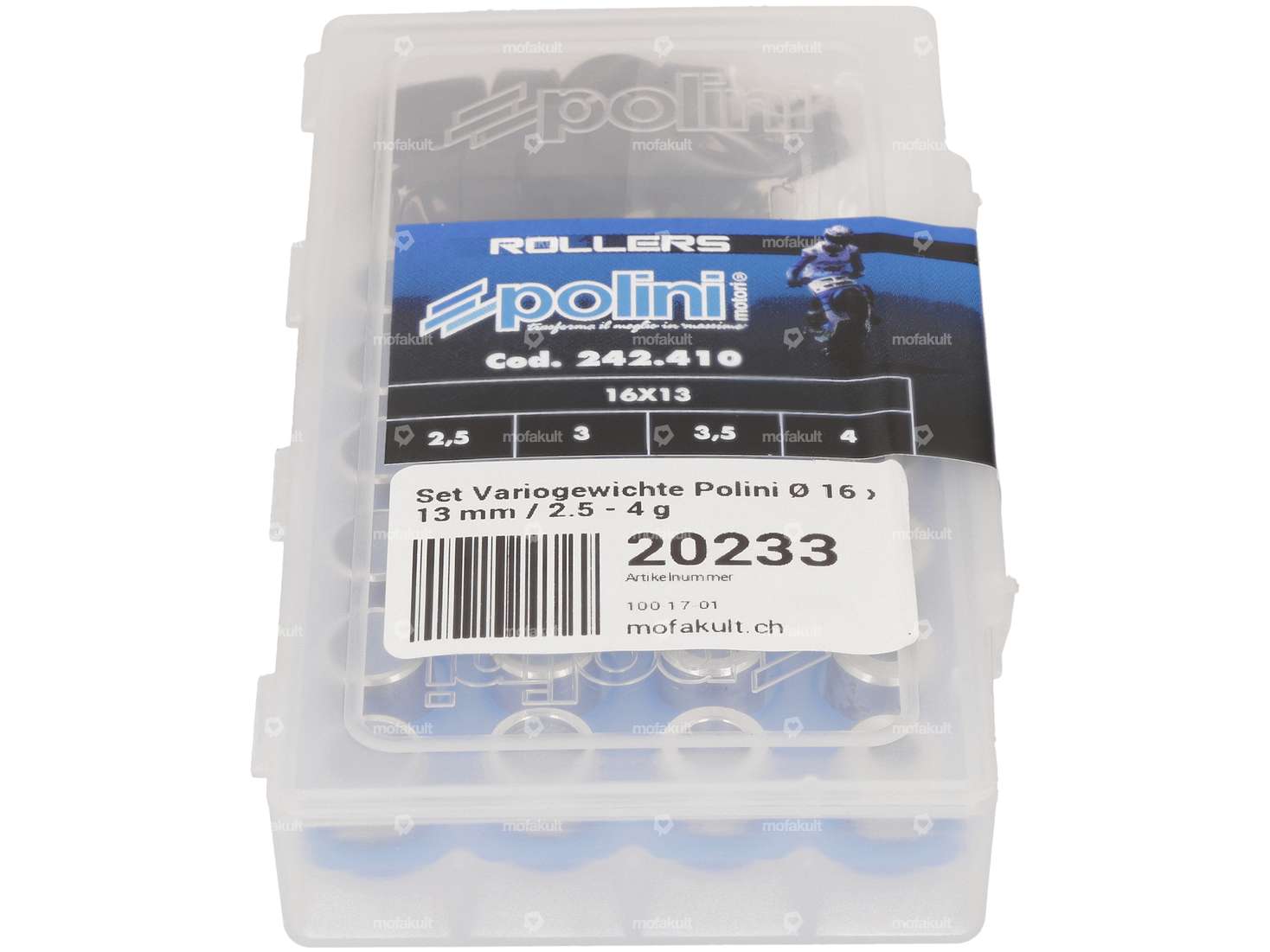 Polini 2.5 - 4 g vario weight set Ø 16 x 13 mm Carousel Image 2