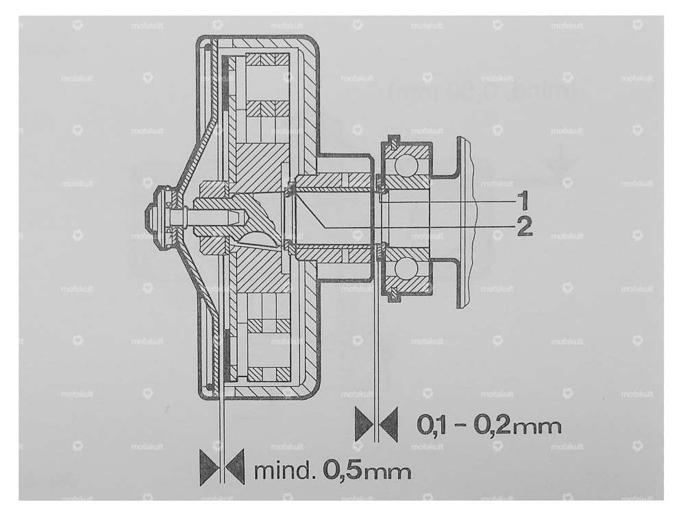 Clutch basket 21 teeth needle bearing lightened | Puch E50 Carousel Image 3