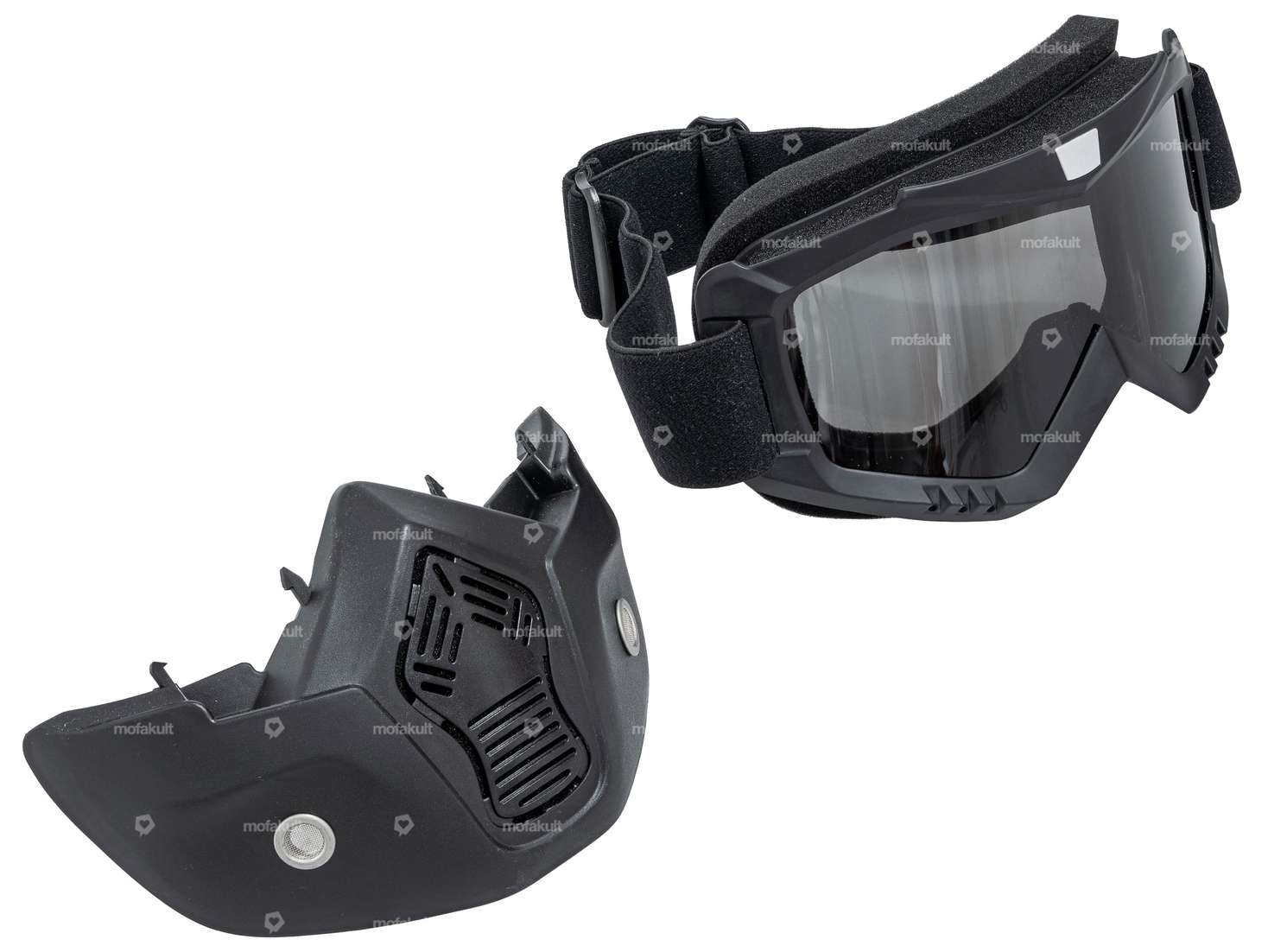 IXS goggles & mask jet helmet black Carousel Image 3