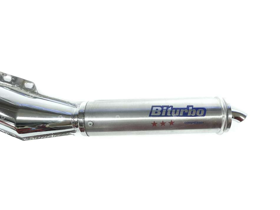 Biturbo exhaust chrome / aluminum | Puch Carousel Image 3
