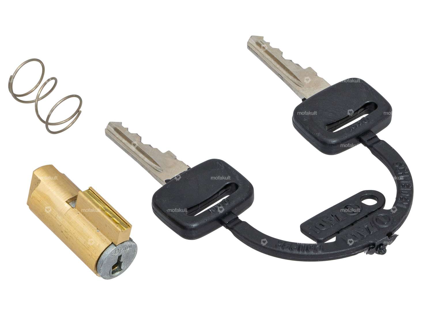 ZADI steering lock 4 mm plastic key | Piaggio Ciao, SI, Bravo, Boxer Carousel Image 2