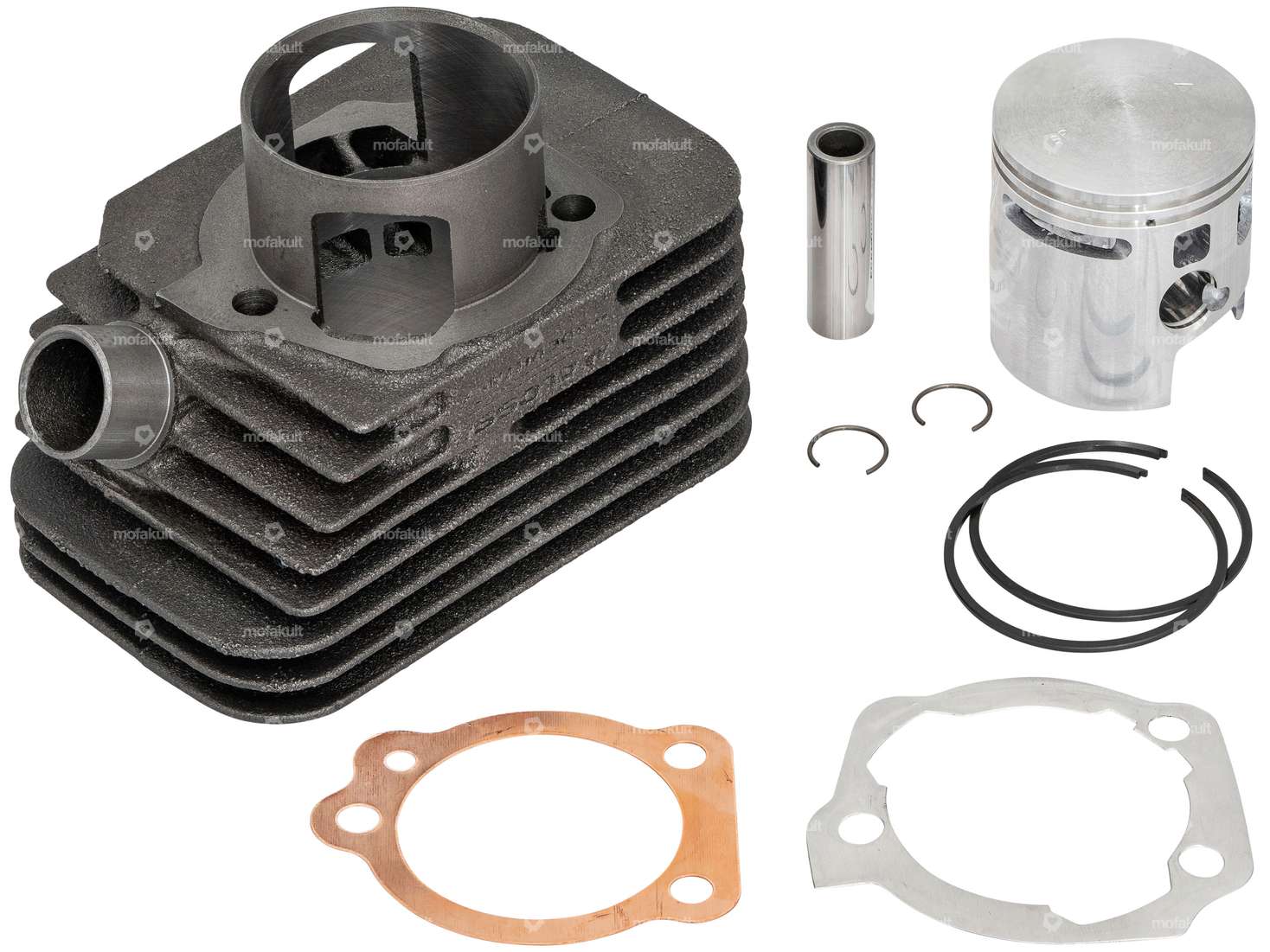 Malossi 46.5 mm cylinder kit without head 12 mm KoBo | Piaggio Ciao, SI, Bravo, Boxer Carousel Image 1