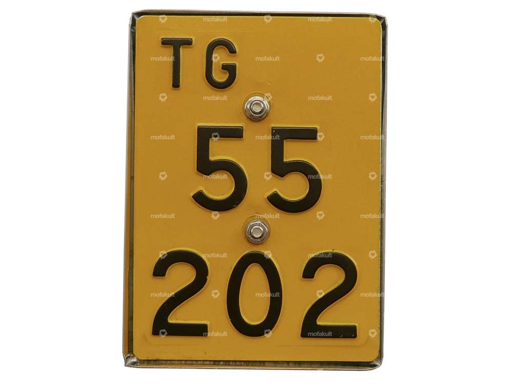 GPO license plate holder Inox (CH version) Carousel Image 3