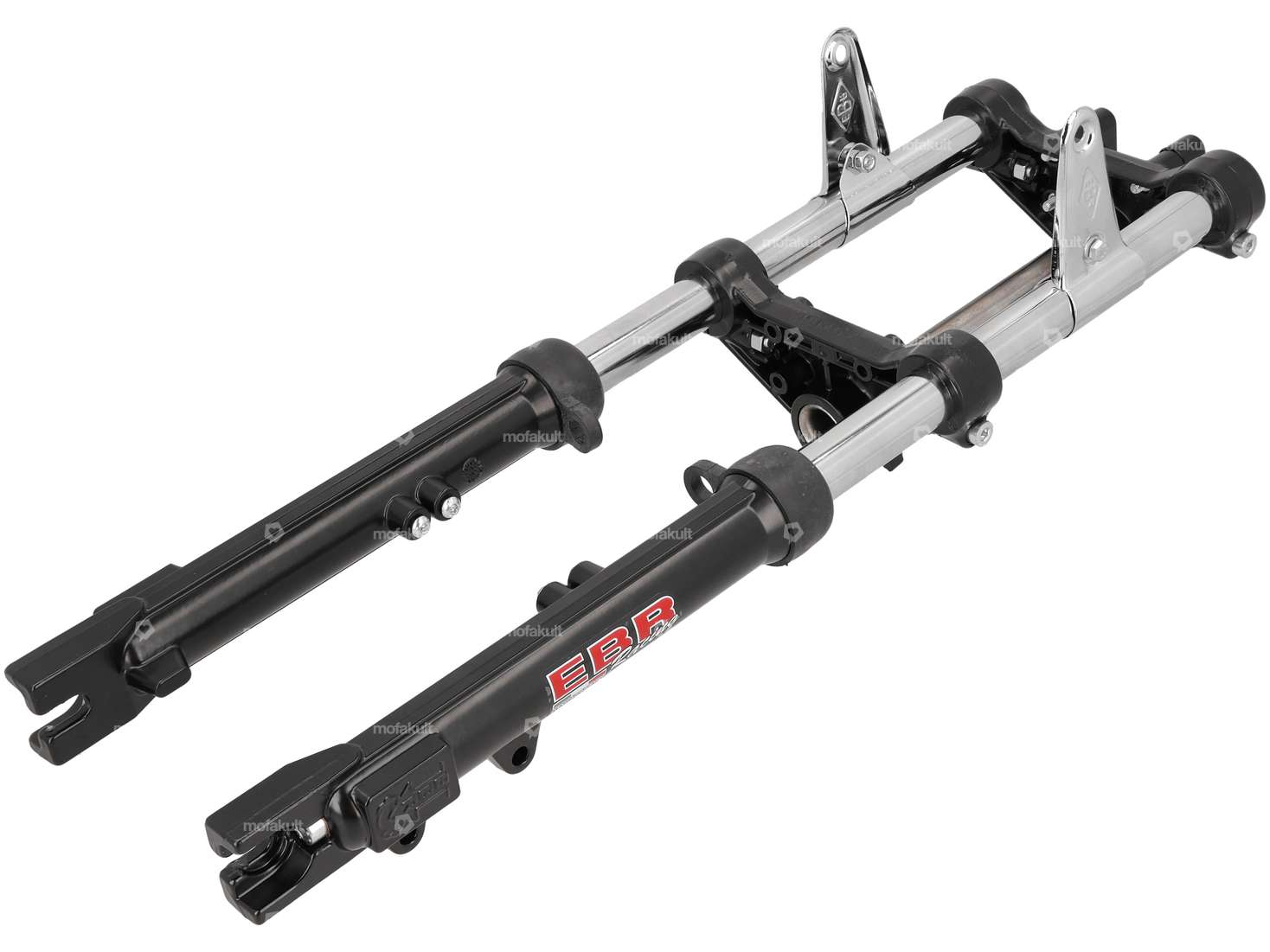 EBR fork hydraulic reinforced black (with tabs for disc brake) | Piaggio Ciao Carousel Image 1