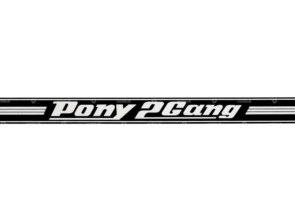 Sticker "Pony 2Gang" side panel 758 x 22 mm Carousel Image 2