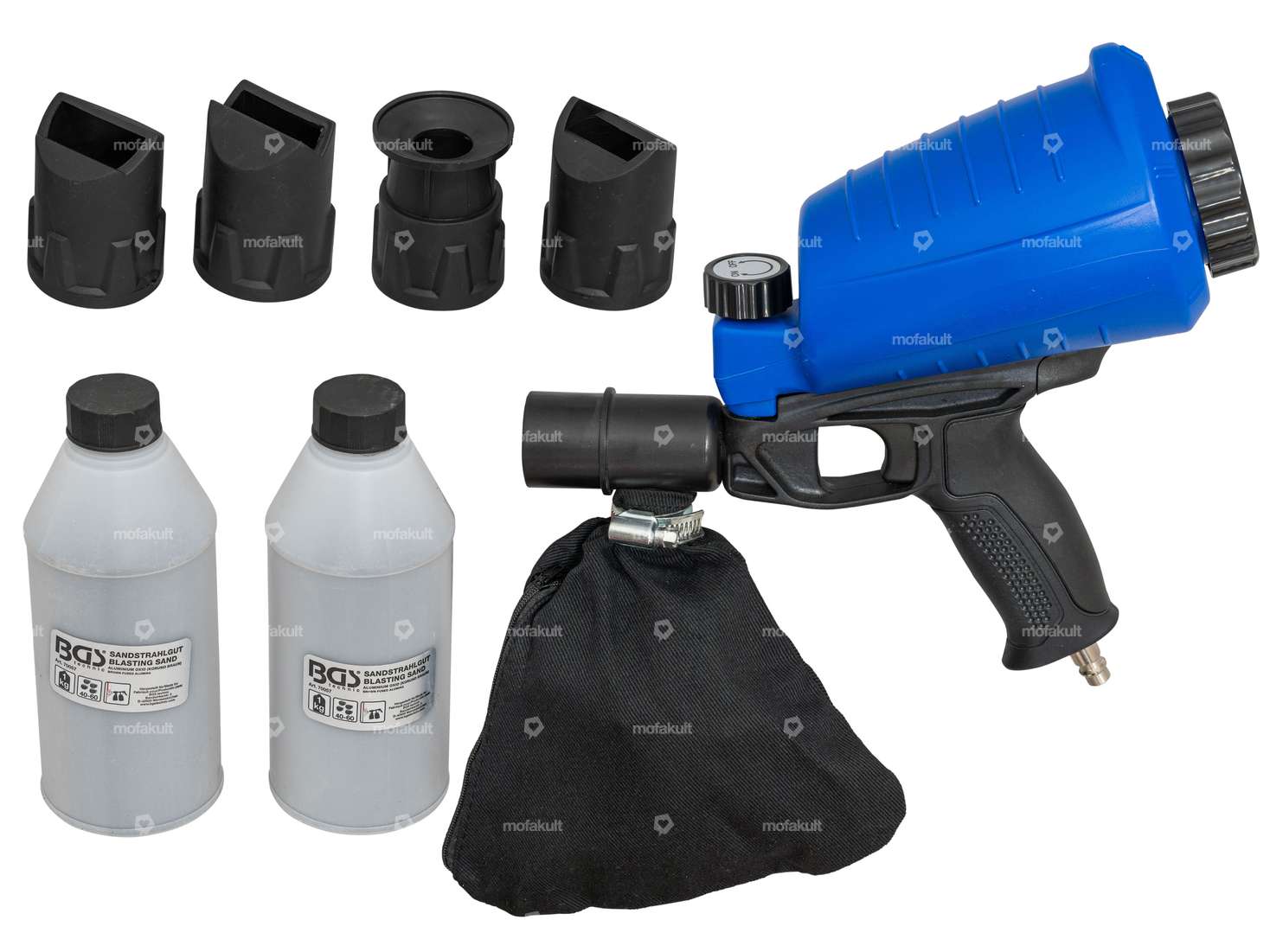BGS compressed air sandblasting gun set Carousel Image 1