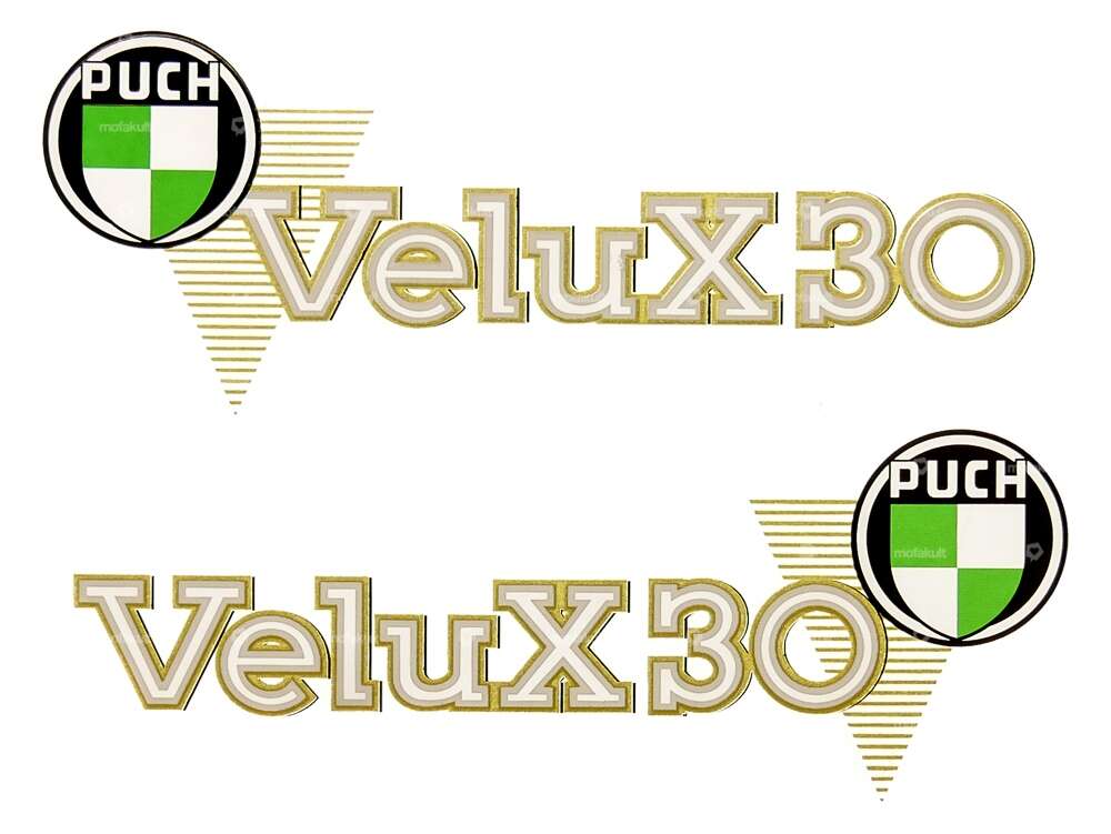 Sticker "Puch X30 Velux" old version 91x36 Carousel Image 1