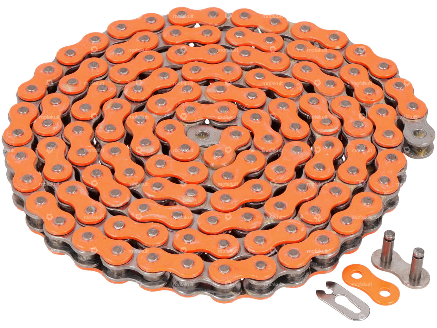 CYC drive chain neon orange 415H (reinforced) 128L Carousel Image 1