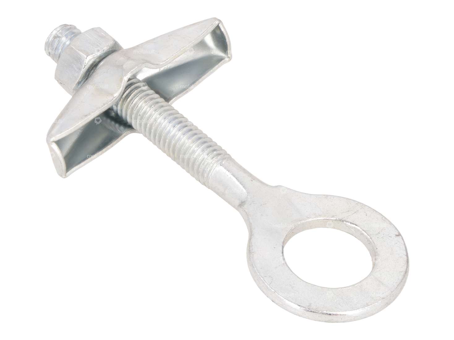 Wheel clamp Ø 12.3 mm M6 guide plate straight galvanized Carousel Image 2