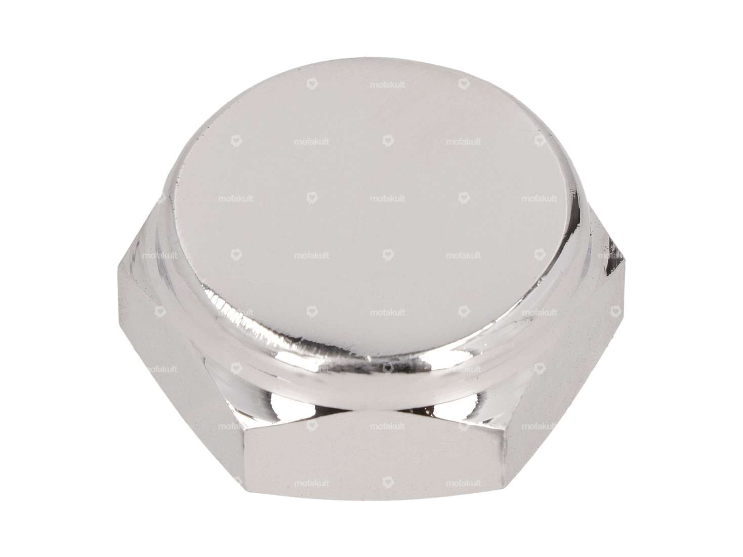 Fork steerer nut M26x1 closed medium high chrome | Hercules Prima, Optima Carousel Image 1