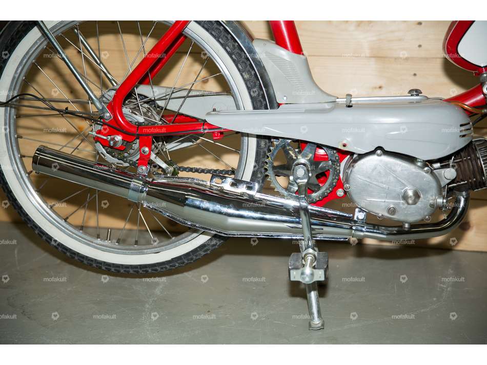 swiing® ingenious exhaust manifold 28 mm chrome | Puch X30 Velux Carousel Image 4