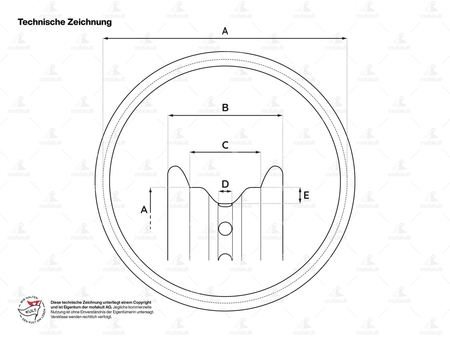 swiing® revival rim ring 1.20 x 19" (37 mm) aluminum black anodized Carousel Image 4