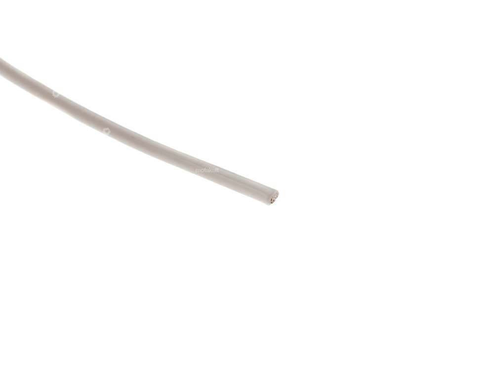 Power cable 1-core white (per meter) Carousel Image 2