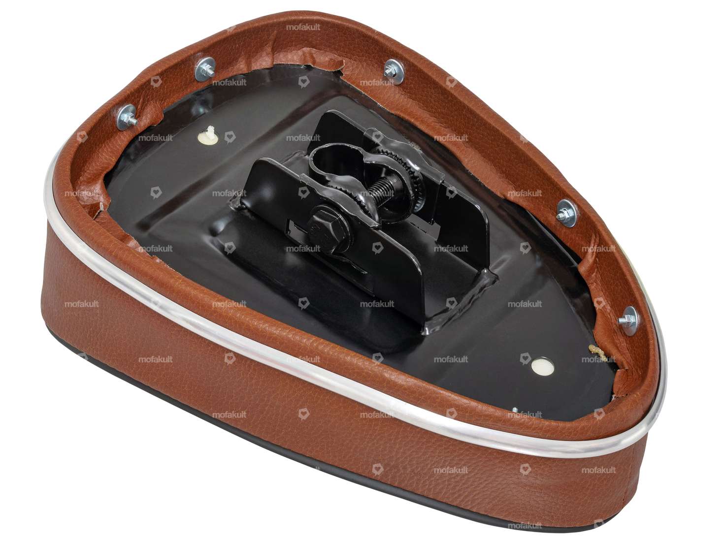 Brown bench seat Carousel Image 3