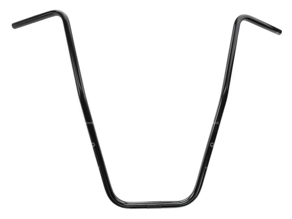 Handlebar fork plate 66 cm curved black Carousel Image 1