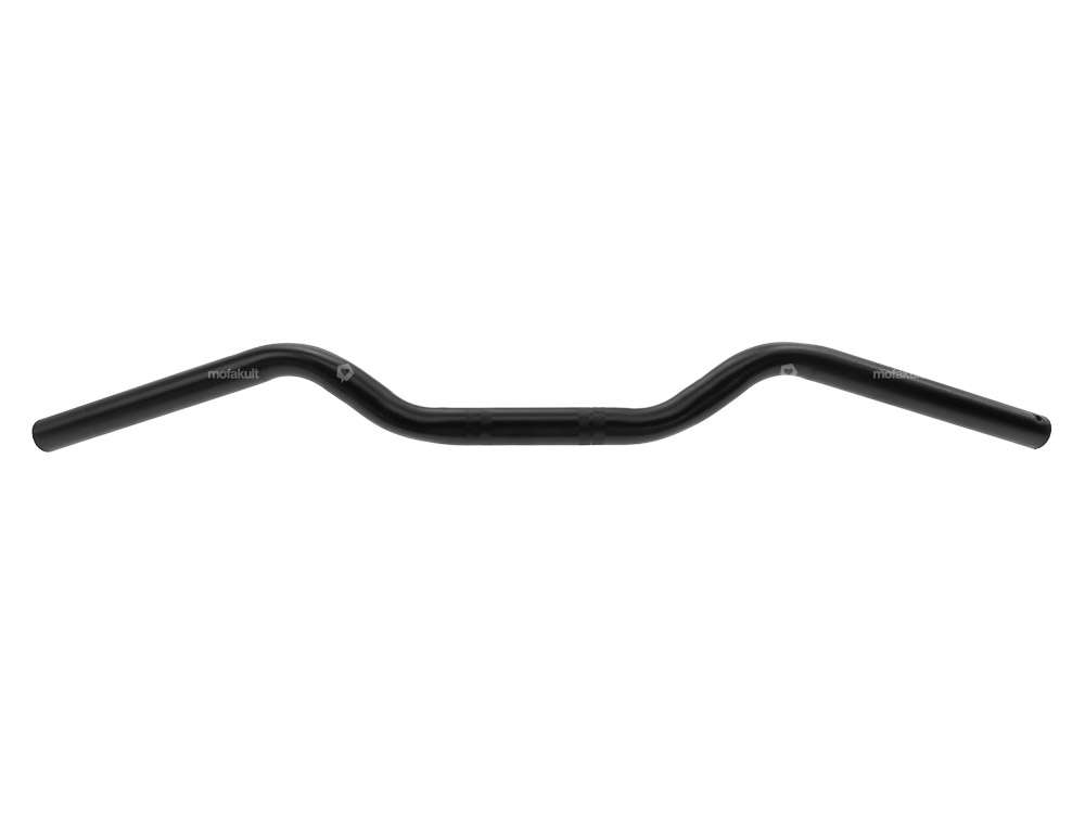 Handlebar fork plate 6 cm deep curved black Carousel Image 1