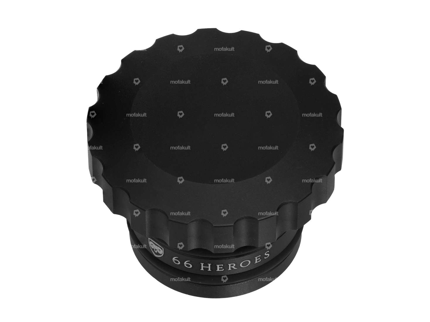 66HEROES Tank cap corrugated black | Zündapp Belmondo Carousel Image 1