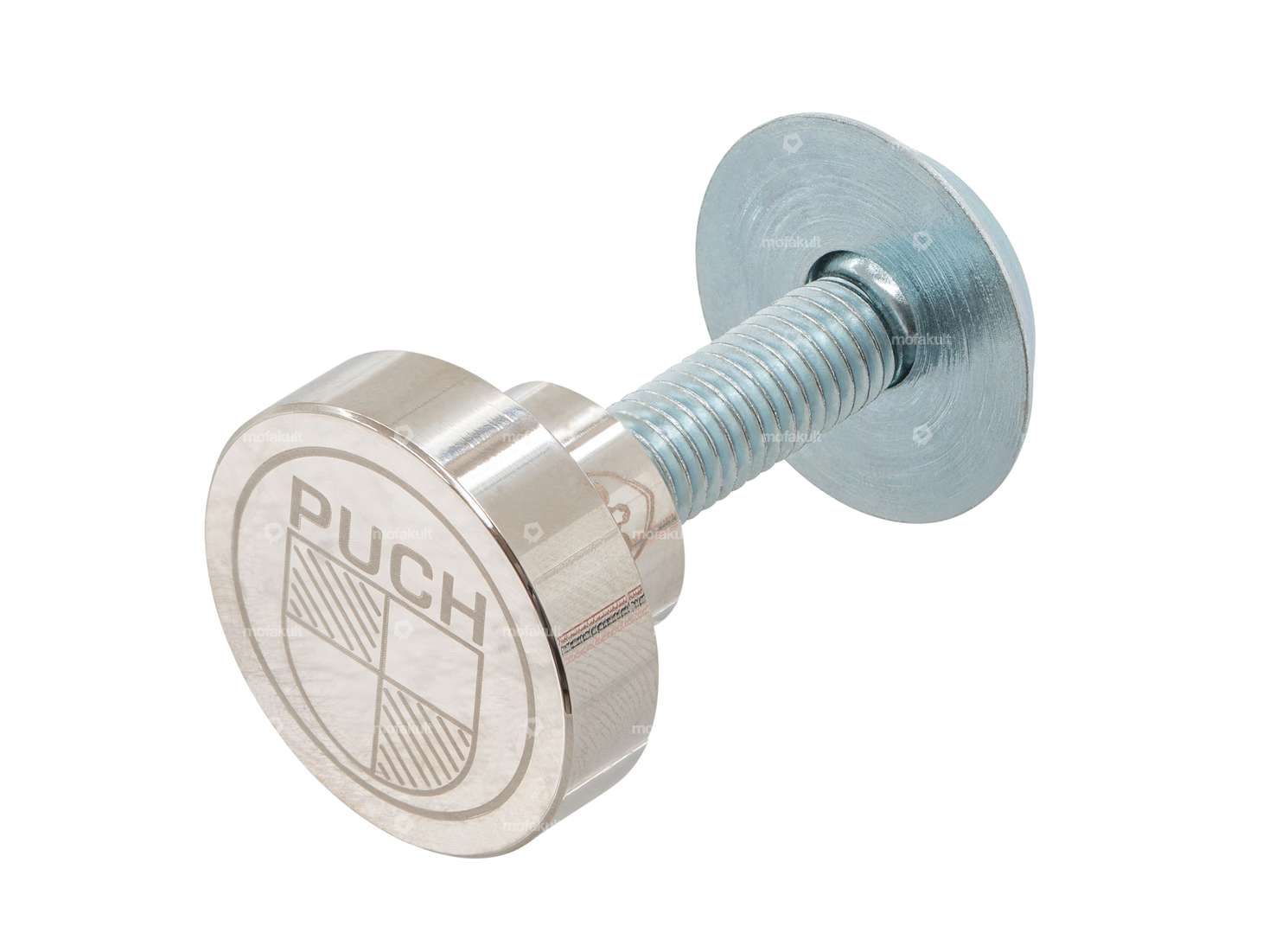 66HEROES Kick starter shaft cap "Puch" nickel-plated | Puch Z50 Carousel Image 1