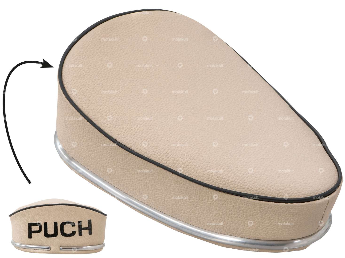 PUCH" bench with cream lettering Carousel Image 1