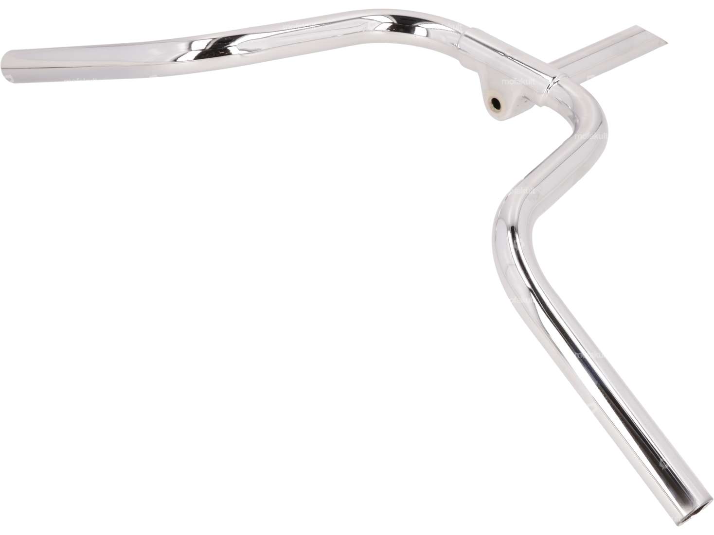 Handlebar with stem 17 cm Ø 21 mm stem chrome | Puch Maxi N, X30 Carousel Image 2
