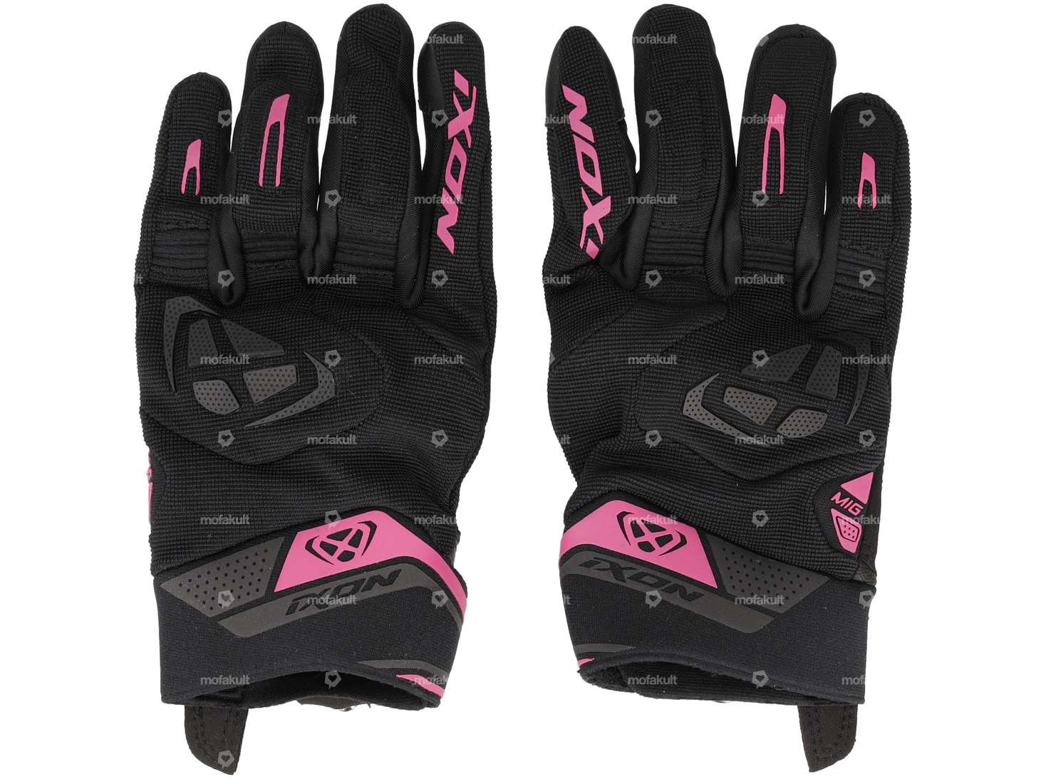 IXON glove "MIG 2" black / pink Carousel Image 1