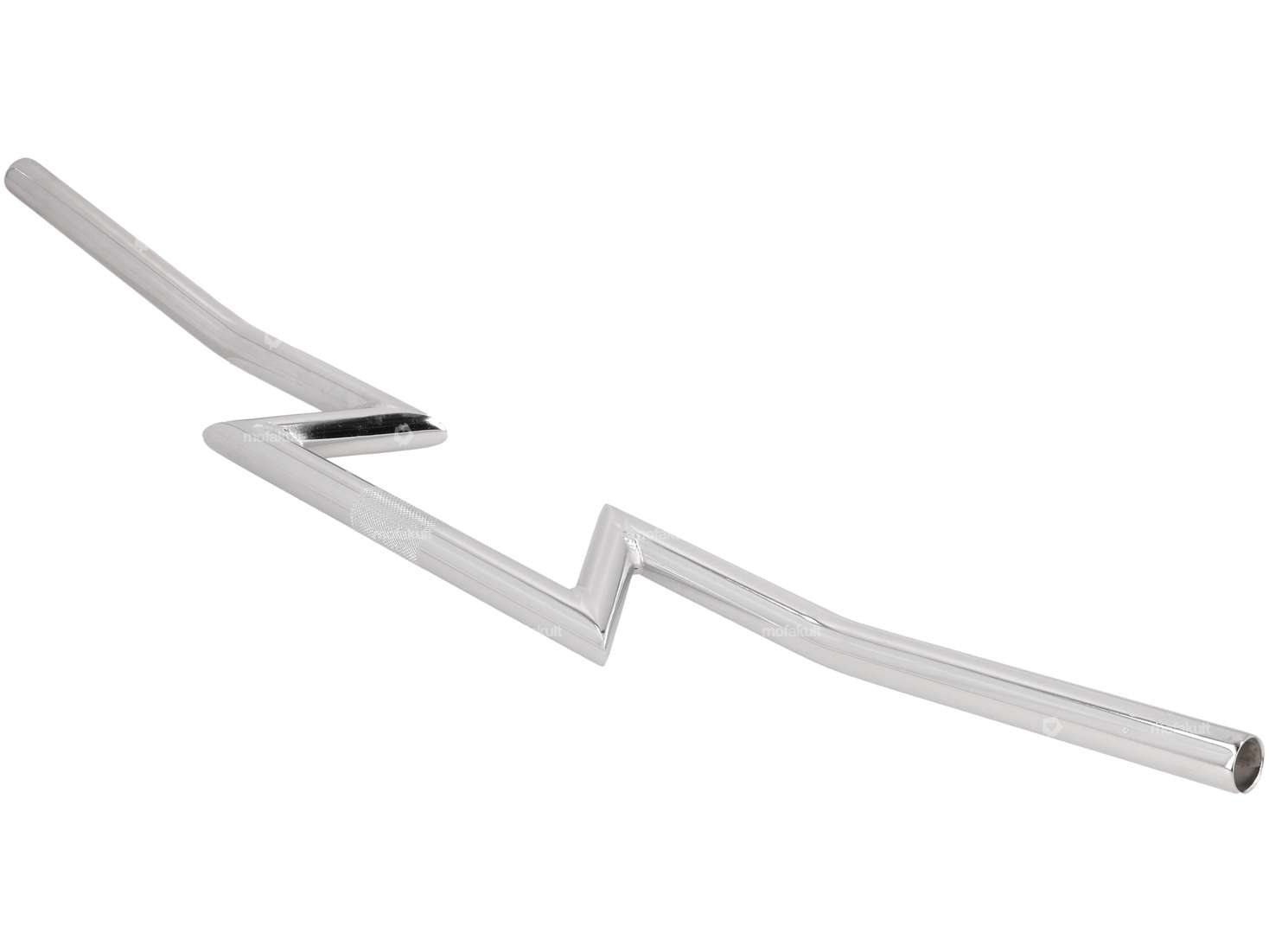 Handlebar fork plate 8 cm "Z+" chrome Carousel Image 2