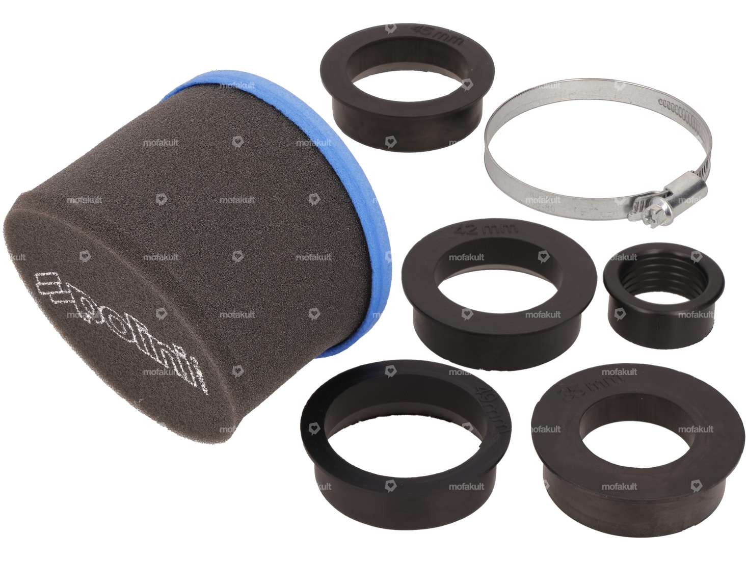 Polini air filter Big Evo Ø 28/35/42/45/49/55 mm cylindrical / angled Carousel Image 1