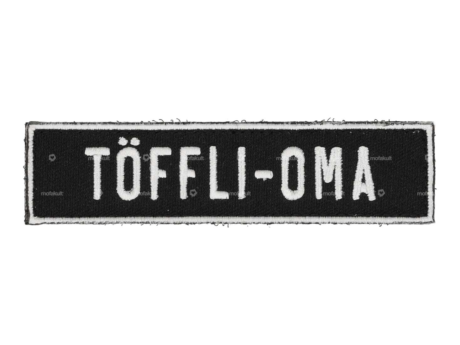 mk-Merch patch "TÖFFLI-OMA" black Carousel Image 1