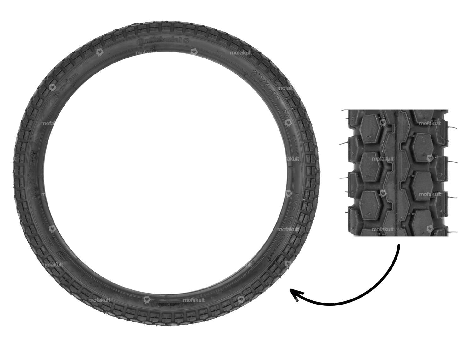 Continental 2.25 x 17" tires KKS Carousel Image 1