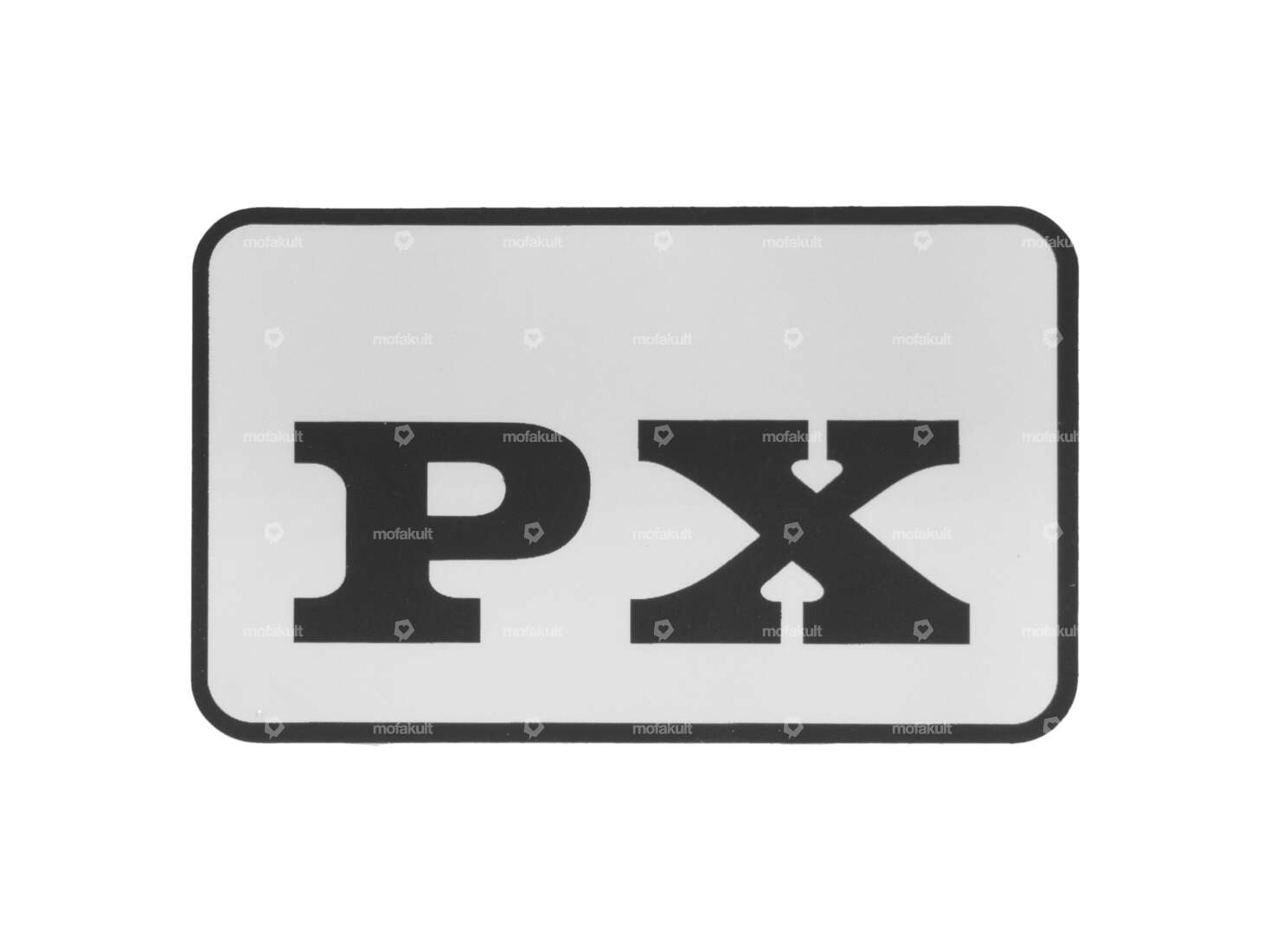 Sticker "PX" 52 x 32 mm | Piaggio Ciao PX Carousel Image 1