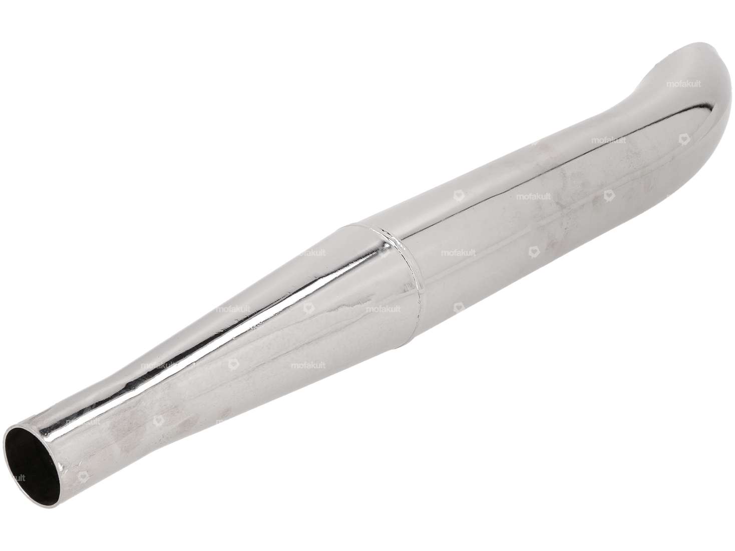 Sidepipe silencer Ø 32 / 60 mm chrome (B-quality) Carousel Image 2