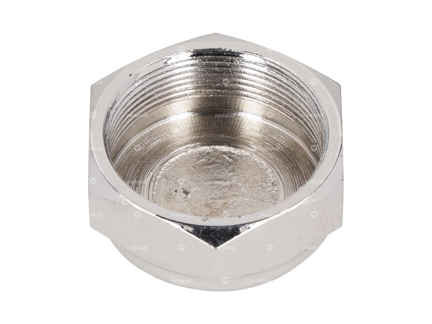 Fork steerer nut M26x1 closed medium high chrome | Hercules Prima, Optima Carousel Image 2