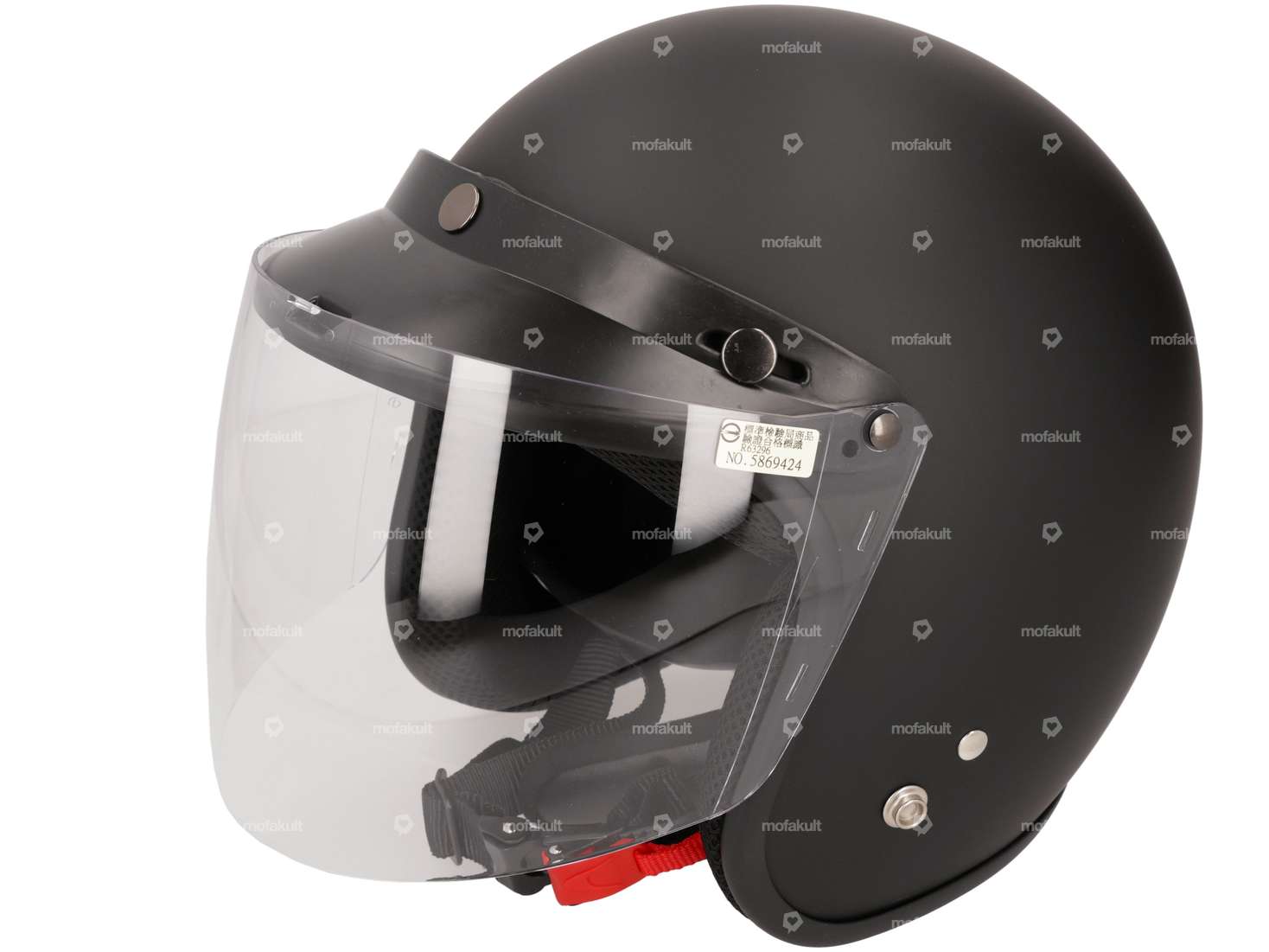 Visor jet helmet large Carousel Image 3