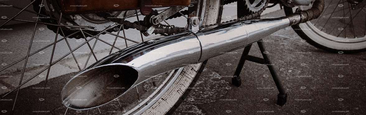 Sidepipe silencer Ø 32 / 60 mm chrome Carousel Image 4
