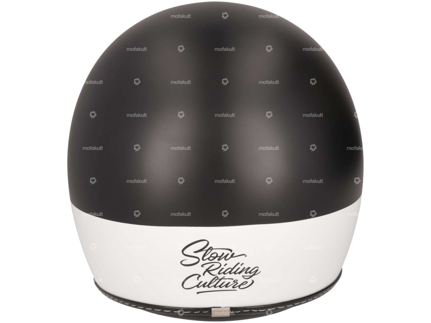 Mofakultwear jet helmet "Kult" white / black Carousel Image 3