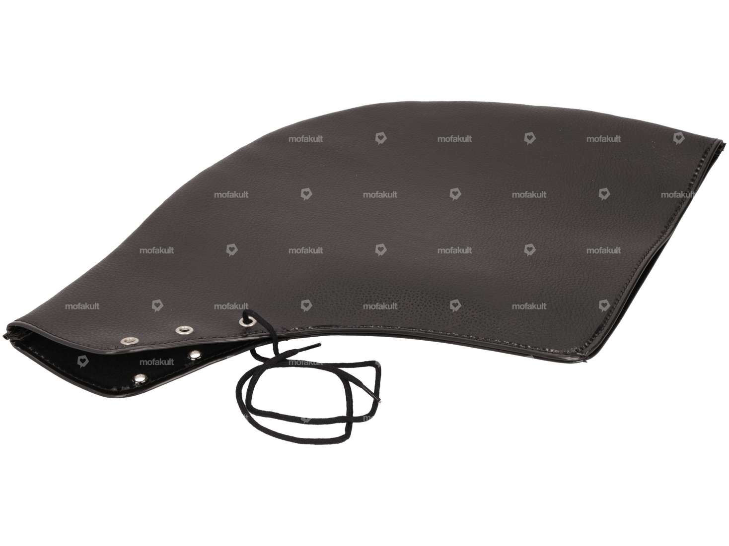 Hand protectors handlebar imitation leather black Carousel Image 2