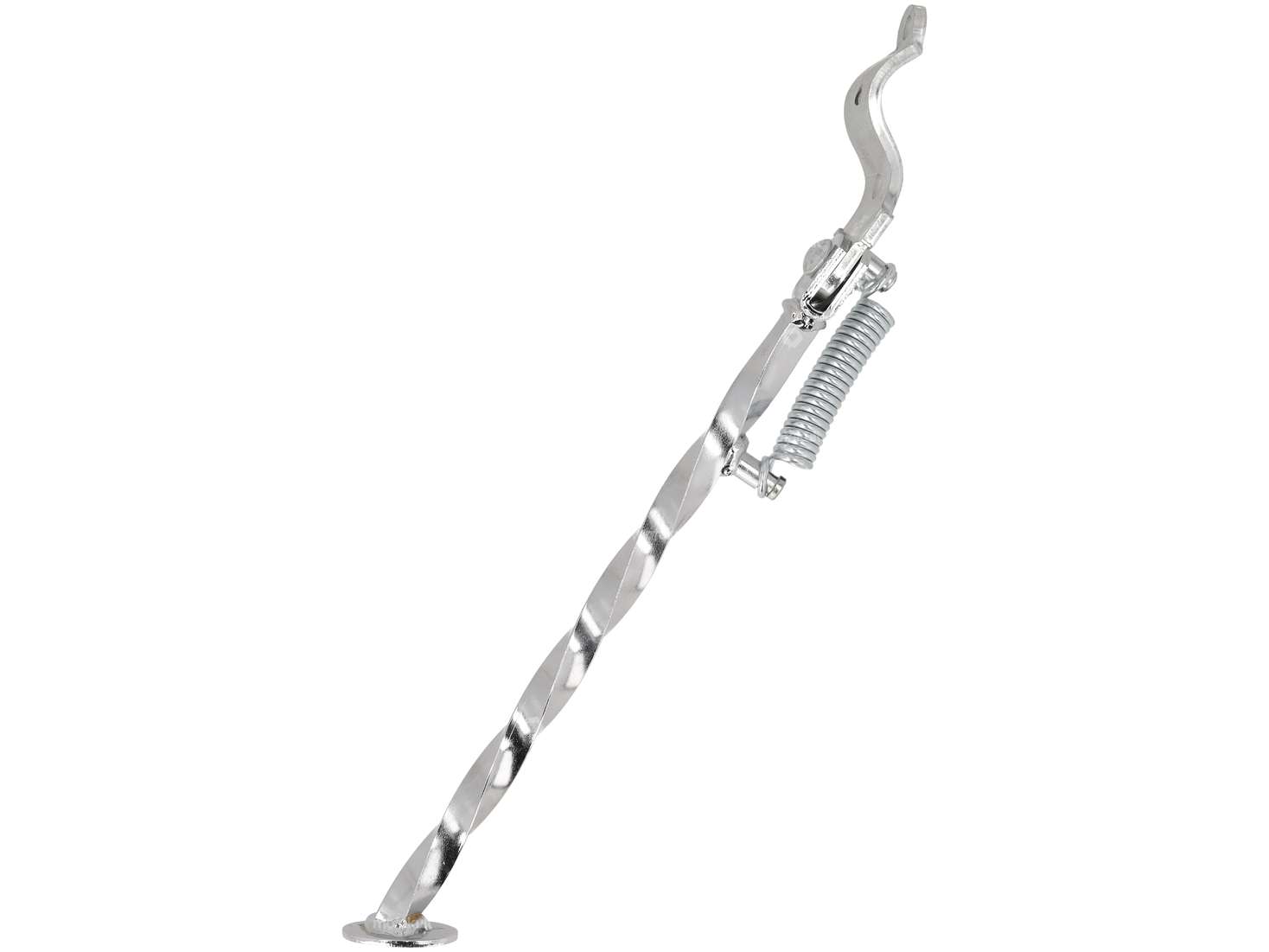 Side stand rotated left round mounting 31 cm chrome Carousel Image 3