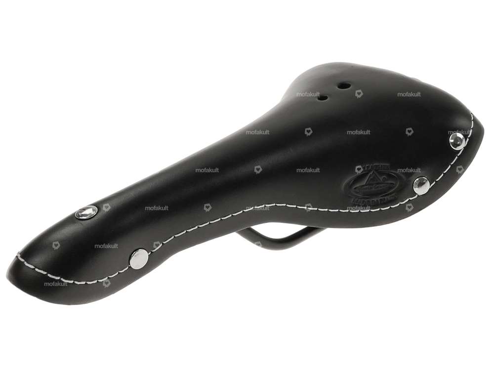 Saddle leather vintage black Carousel Image 2