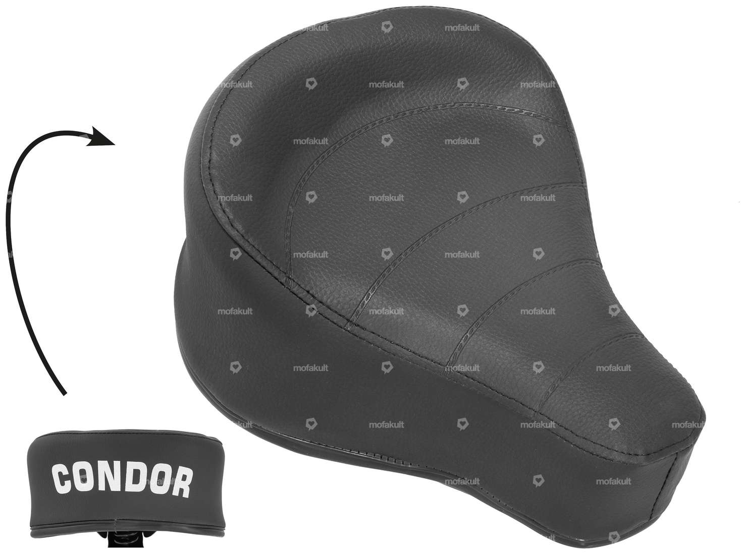 Saddle "Condor" lettering black Carousel Image 1