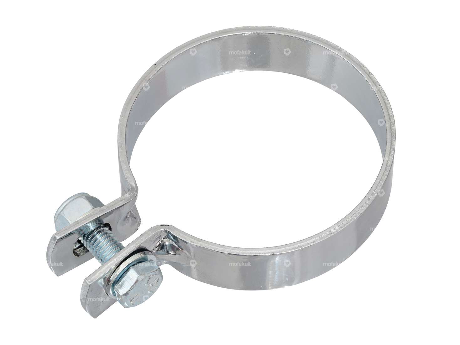 GPO exhaust clamp 70 mm chrome Carousel Image 1