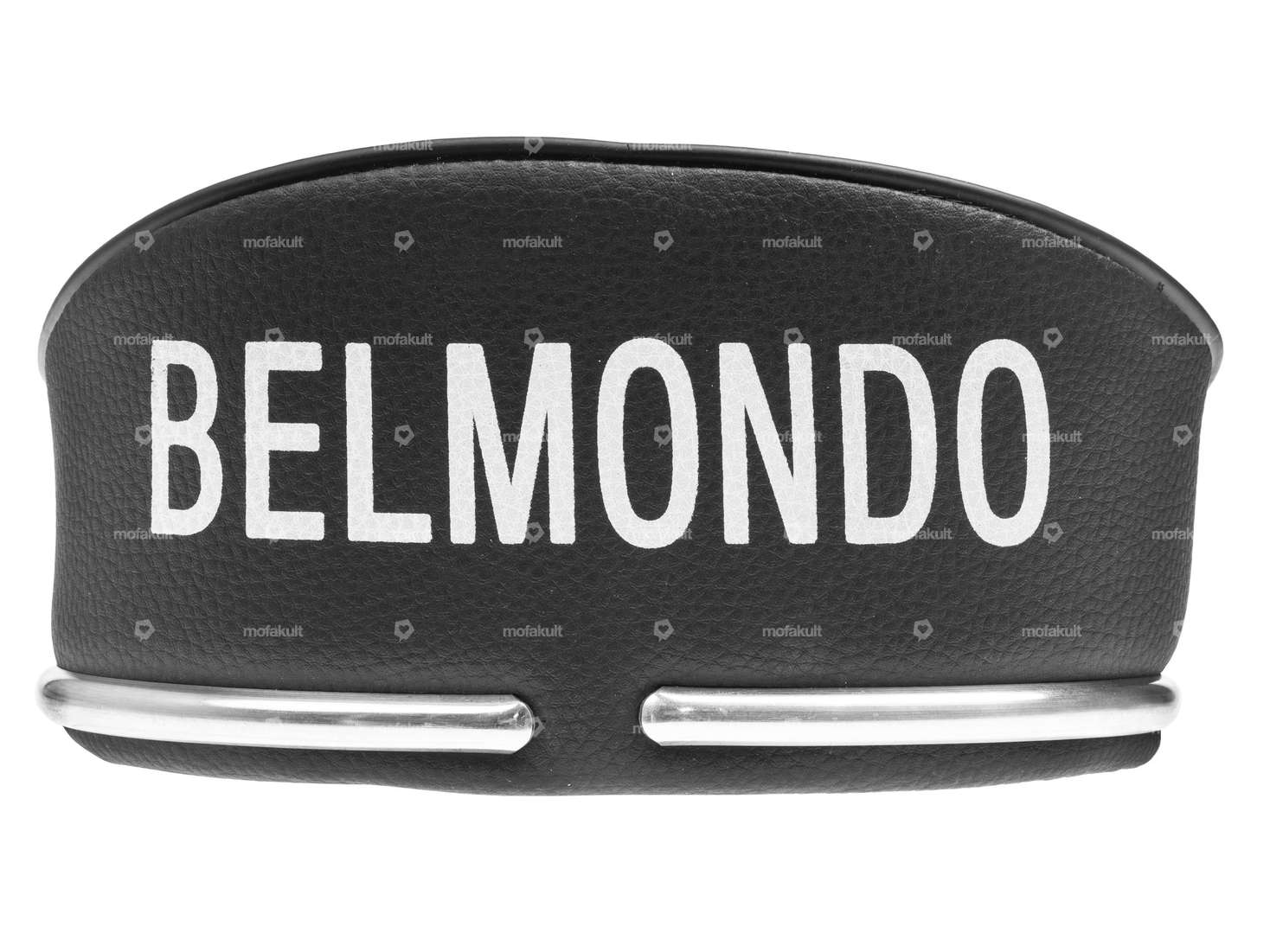 Belmondo" bench with black lettering Carousel Image 3