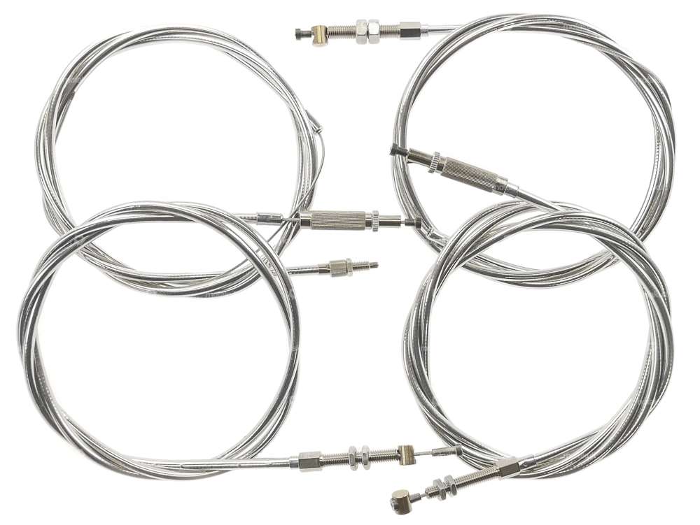 Cable set incl. adjusting screws chrome | Puch Maxi Carousel Image 1