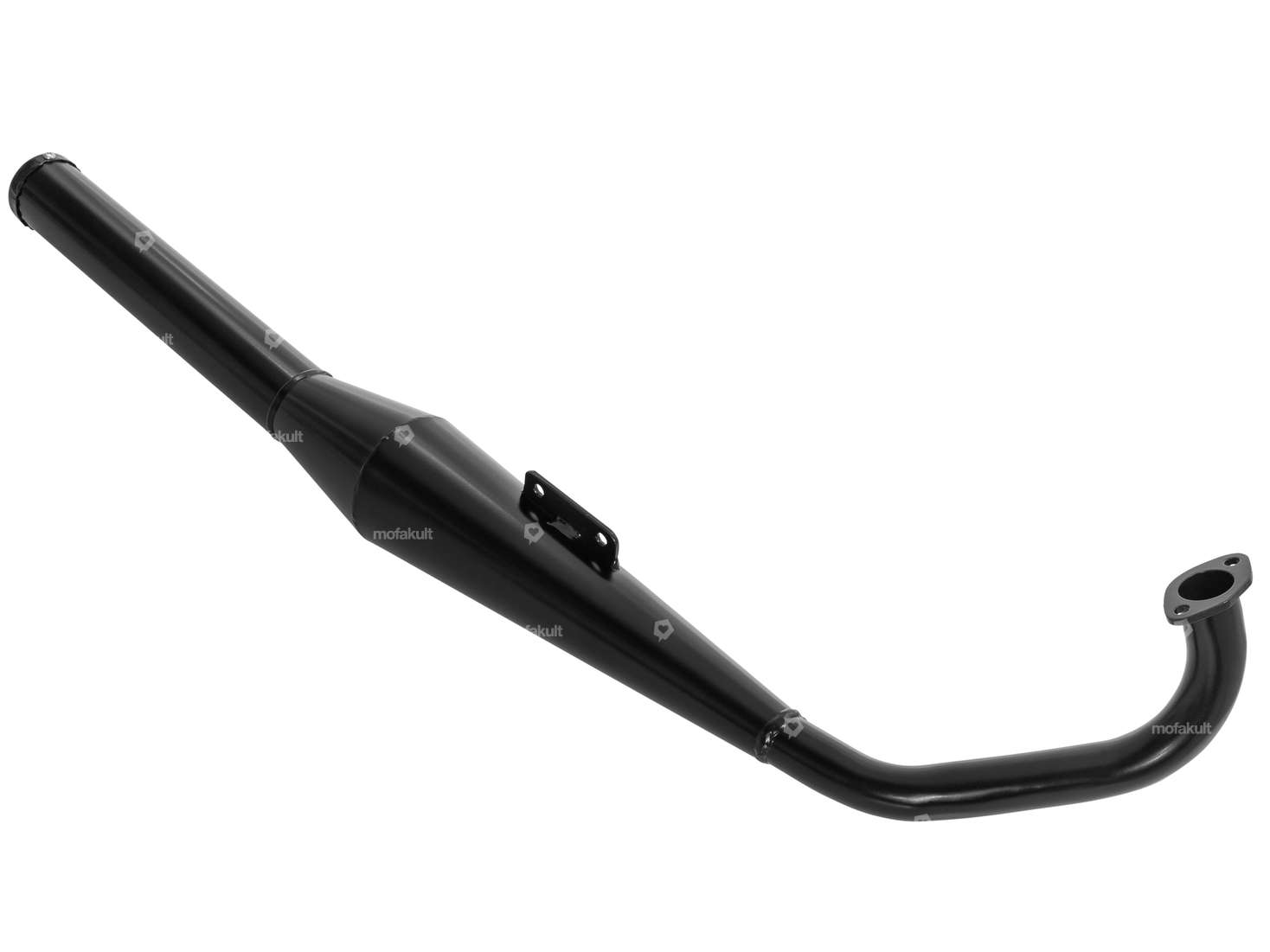 HOMOET exhaust P4 28 mm black | Puch MV, VS, MS / Tomos 2L, 3L Carousel Image 1