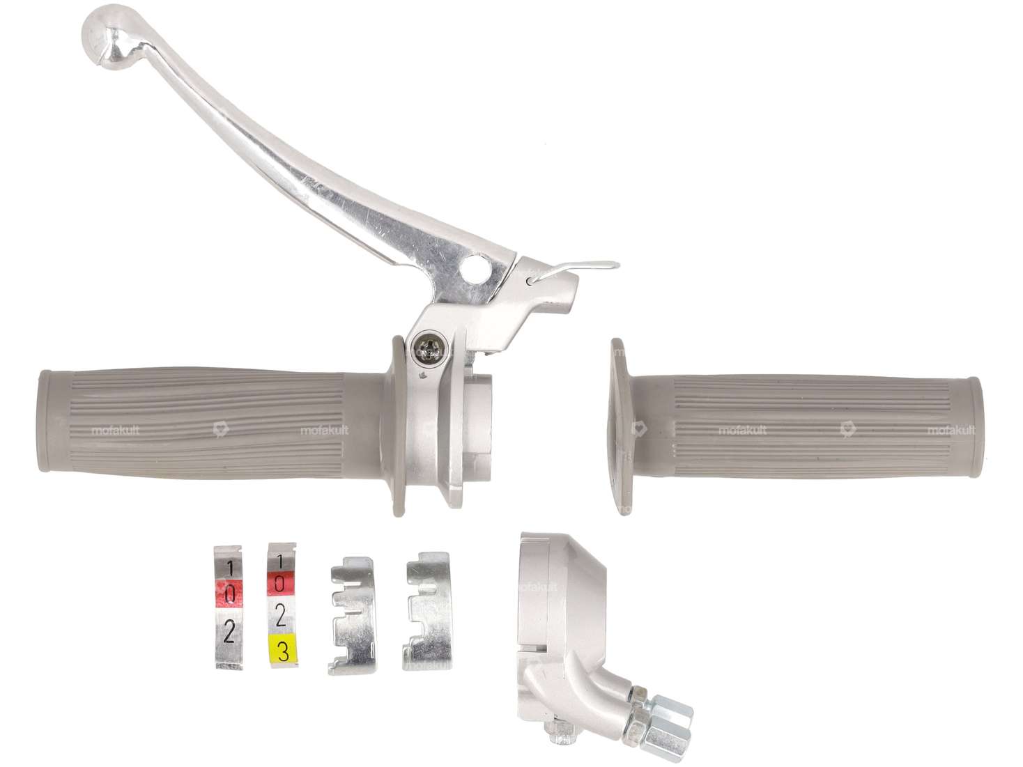 Shift lever 2 / 3-speed (Magura replica) silver / gray Carousel Image 1