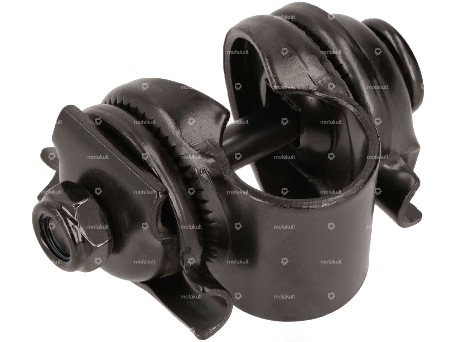 Saddle clamp (for round guide rails) black Carousel Image 2