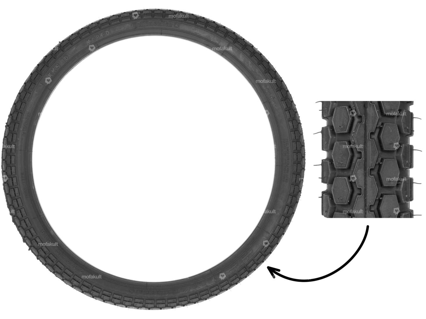 Continental 2.25 x 19" tires KKS Carousel Image 1