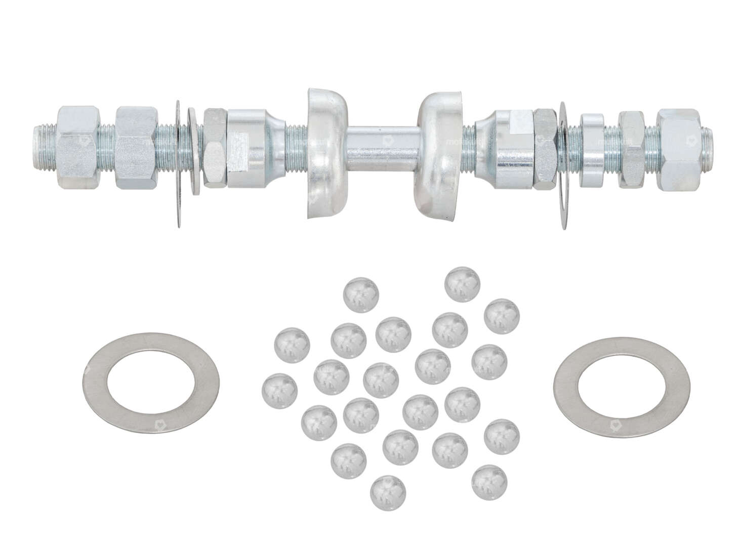 Wheel axle set M11x1 x 153 front wheel spokes Carousel Image 1